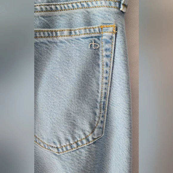 Rag & Bone Women's 27/4 Dre Low Rise Boyfriend Light Wash Denim Jean - Picture 4 of 7